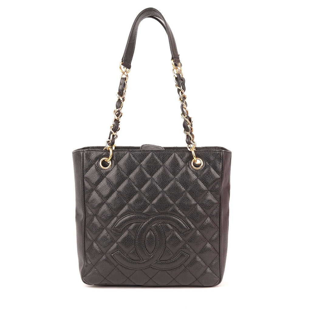 Chanel Black Caviar Petit Shopping PST Tote
