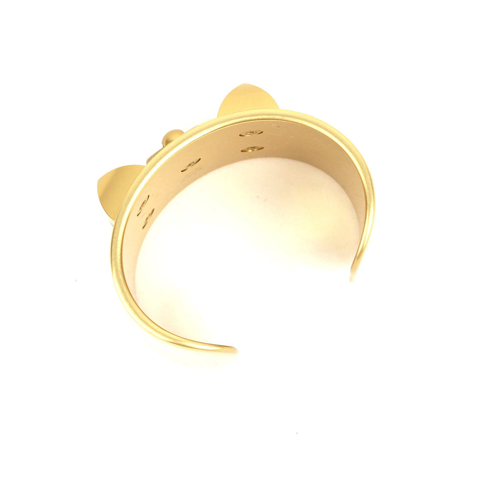 Hermes Collier de Chien Aluminium Sunset Cuff Bracelet