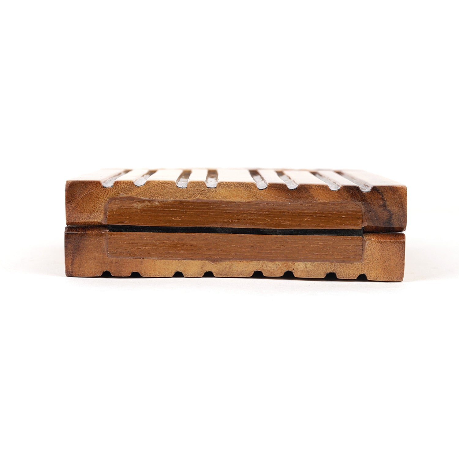 Nathalie Trad Wooden Vintage Clutch