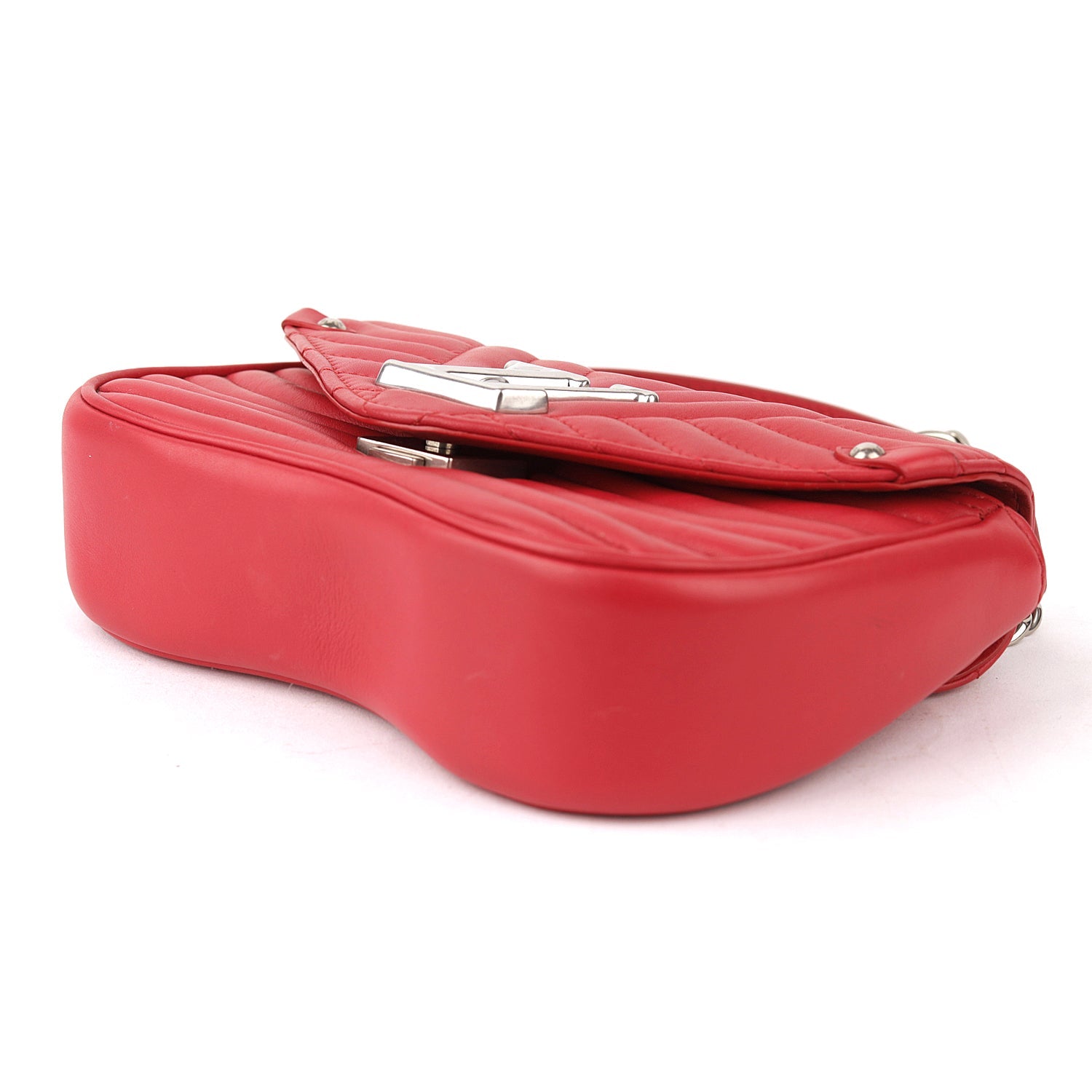 Louis Vuitton New Wave MM Red Leather Chain Bag