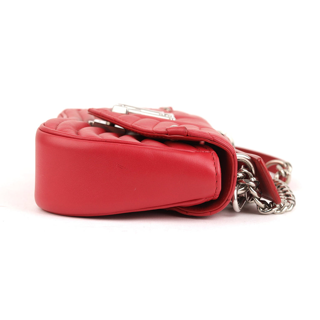 Louis Vuitton New Wave MM Red Leather Chain Bag