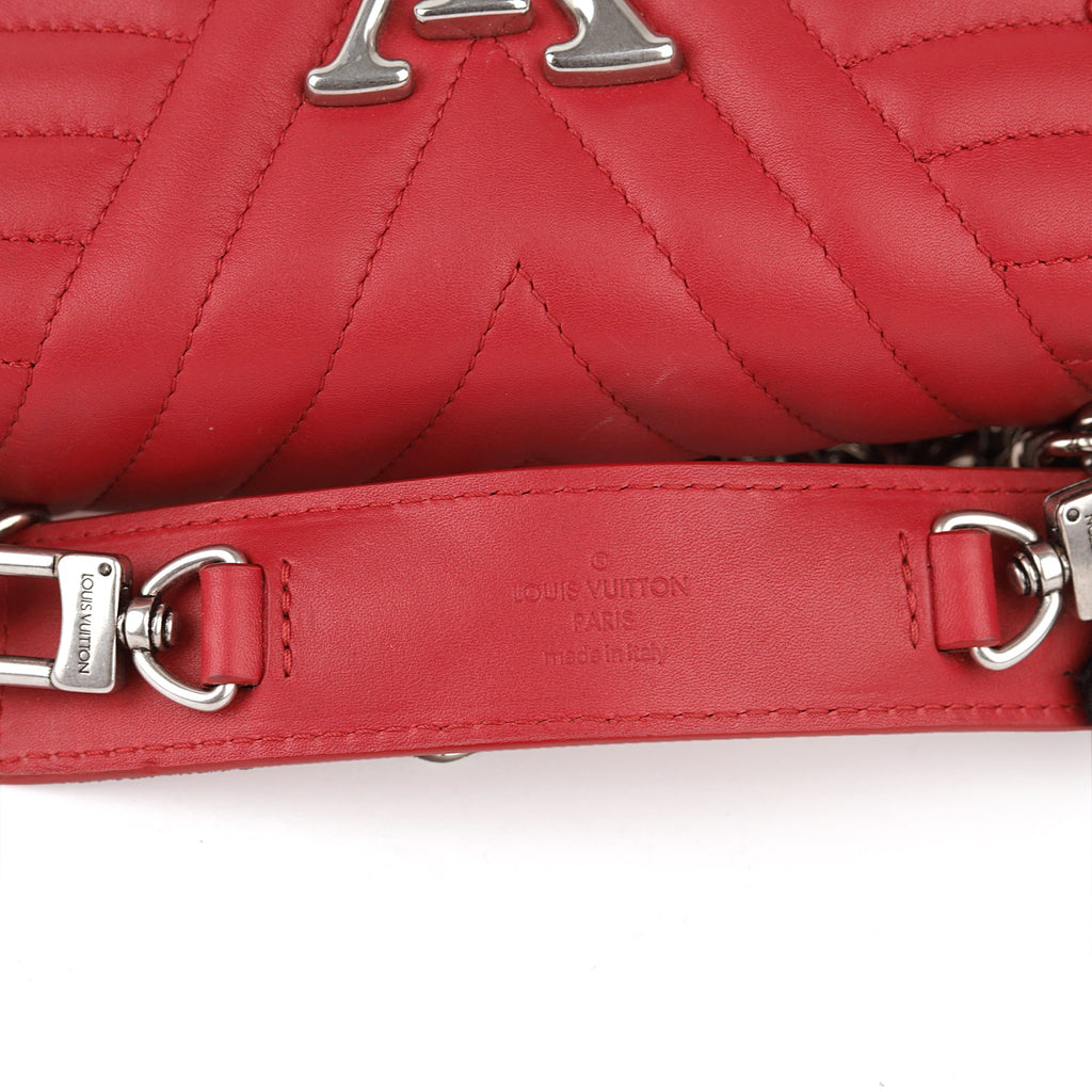 Louis Vuitton New Wave MM Red Leather Chain Bag