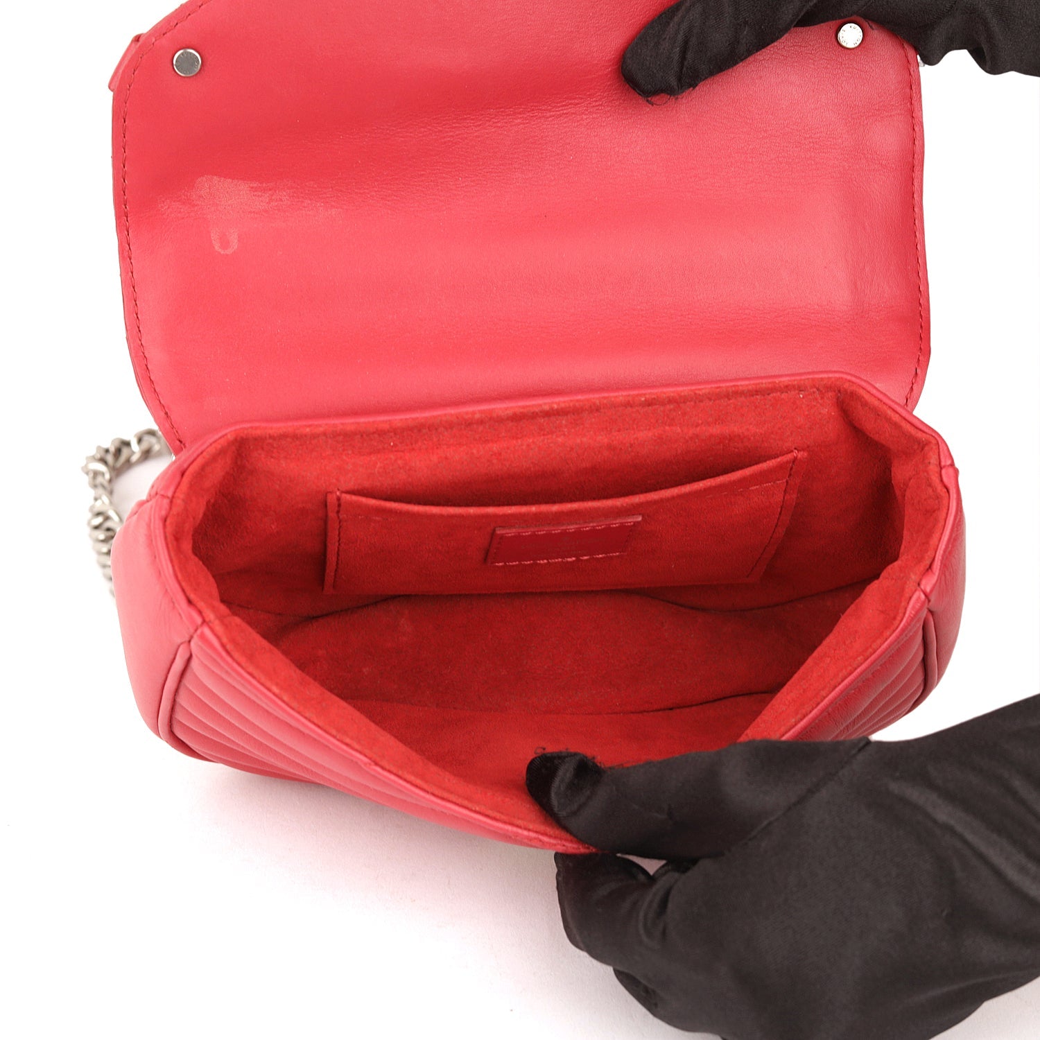 Louis Vuitton New Wave MM Red Leather Chain Bag