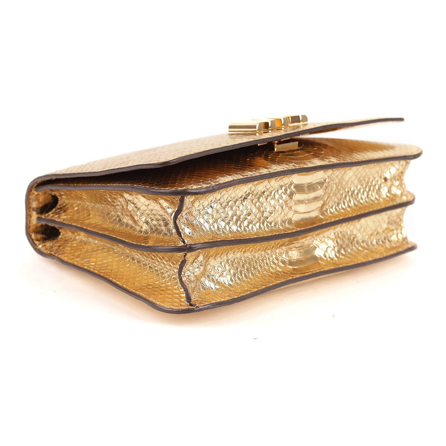 Michael Kors Python Skin Flap Crossbody Bag