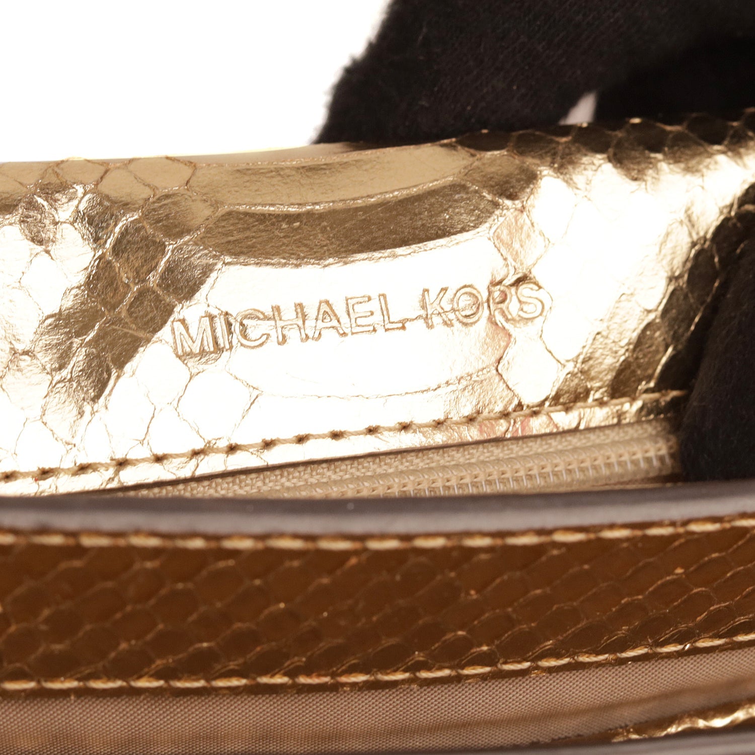 Michael Kors Python Skin Flap Crossbody Bag