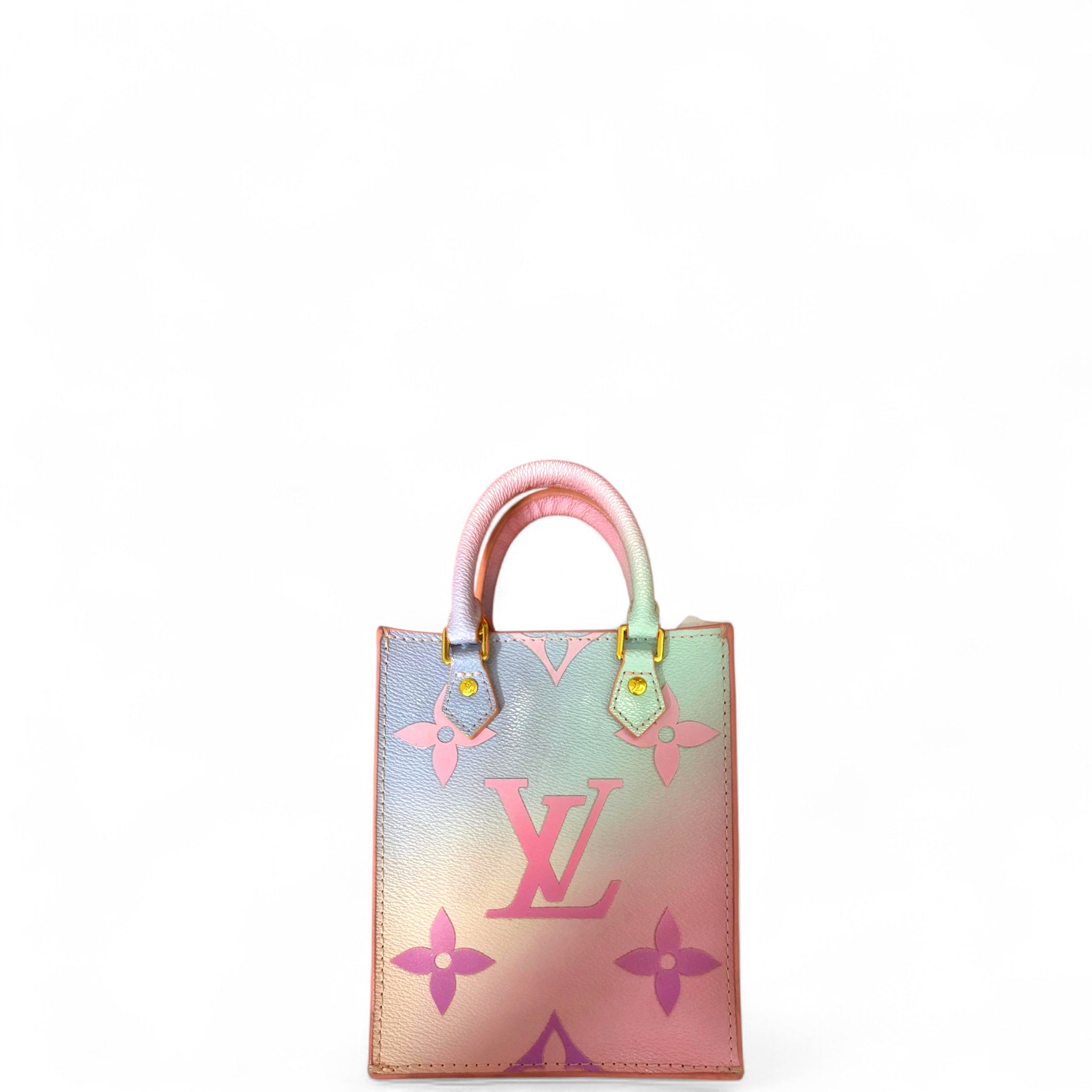 Louis Vuitton Petit Sac Plat Sunrise Pastel Giant Monogram (Spring In The City limited edition)