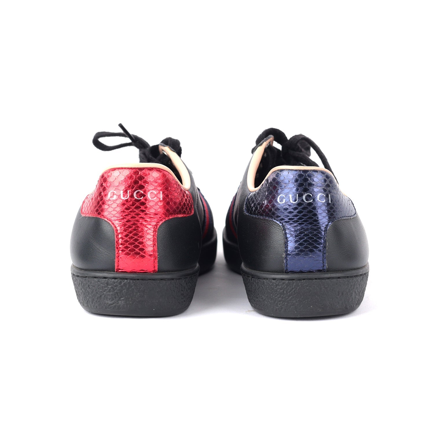 Gucci Leather Ace Bee Embroidered Sneakers EU 36