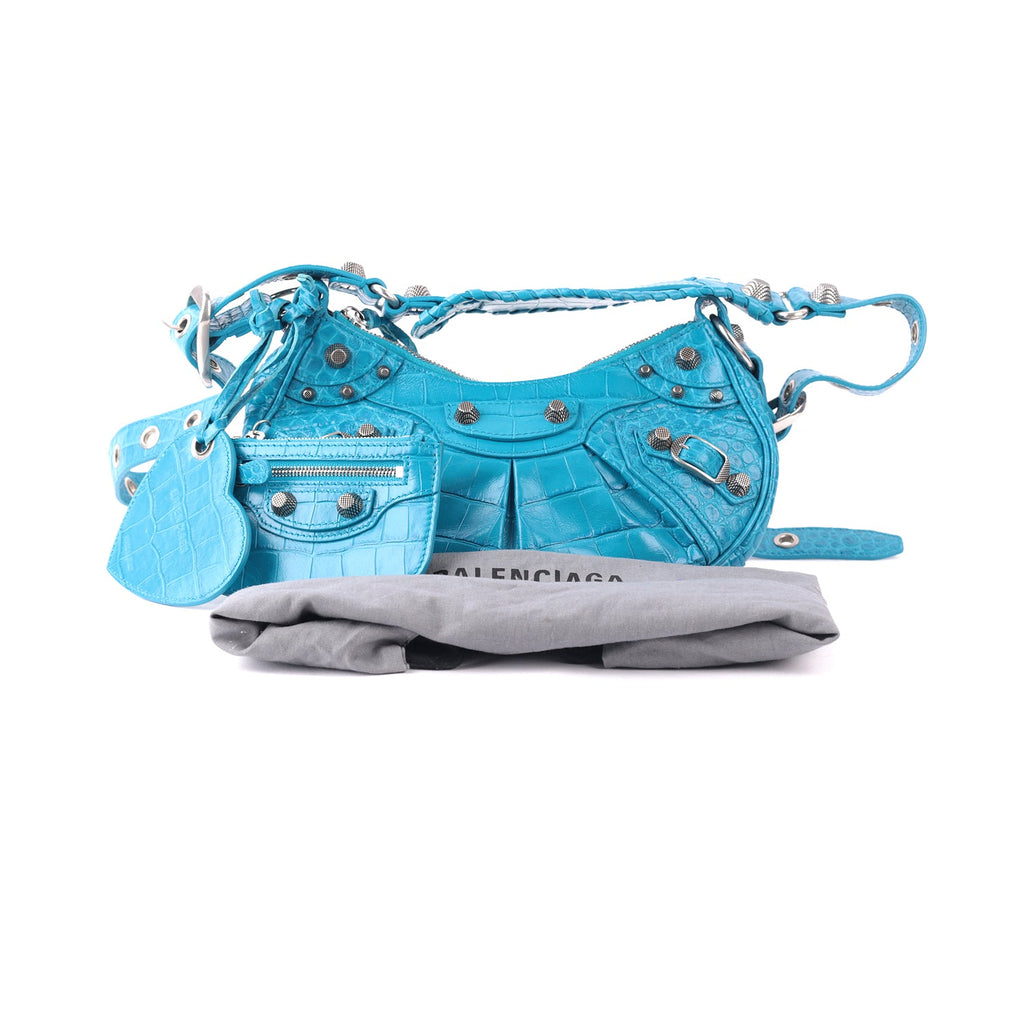 Balenciaga Blue le Cagole Xs Shoulder Bag